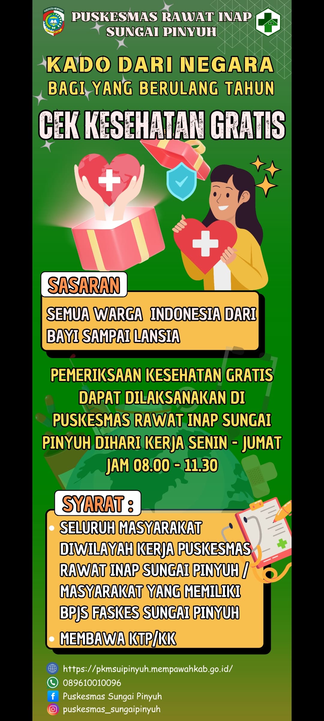CEK KESEHATAN GRATIS